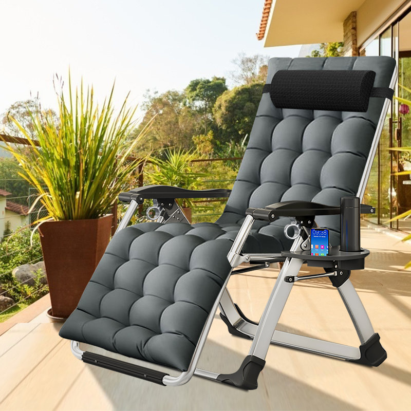 JTANGL Zero Gravity Chair Lawn Recliner Reclining Patio Lounger Chair